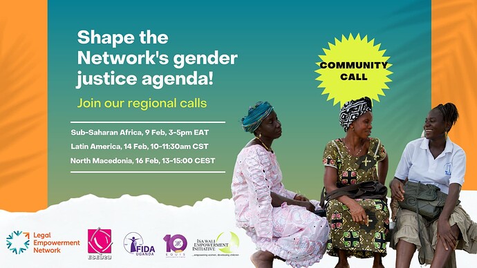 Gender Justice Regional Meeting Invitation